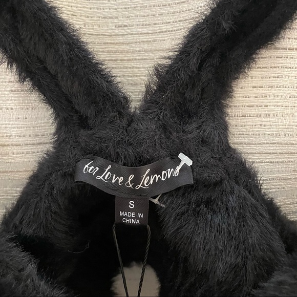 For Love and Lemons Devon Sleeveless Top, Black - S - Picture 5 of 6